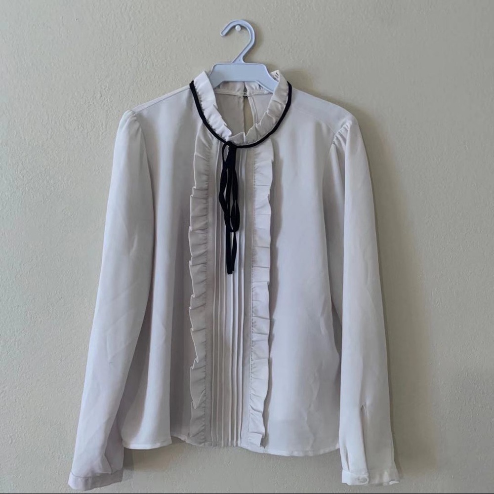 Kawaii Ruffle Lace Button Down Shirt